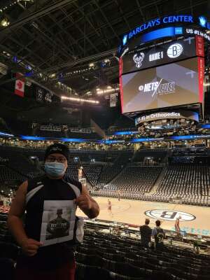Leon attended Brooklyn Nets vs. Milwaukee Bucks - NBA - Second Round Playoffs! Game 1 ** Vaccinated Fan Section Only ** on Jun 5th 2021 via VetTix 