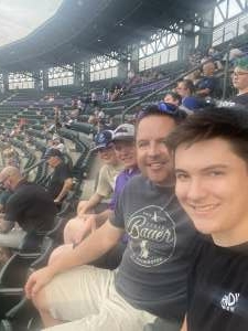 Damon attended Colorado Rockies vs. Milwaukee Brewers - MLB on Jun 17th 2021 via VetTix 