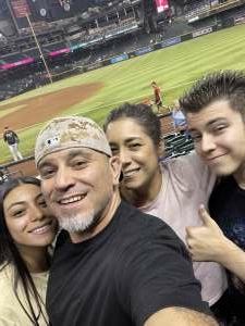 Urias family attended Arizona Diamondbacks vs. Pittsburgh Pirates - MLB on Jul 19th 2021 via VetTix 