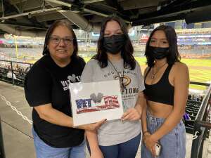 Elizabeth Castro attended Arizona Diamondbacks vs. Atlanta Braves - MLB on Sep 20th 2021 via VetTix 