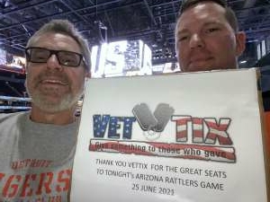 Kevin attended Arizona Rattlers vs. Spokane Shock - IFL on Jun 25th 2021 via VetTix 