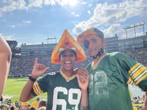 Alyssa H attended Green Bay Packers vs. New York Jets - NFL Preseason on Aug 21st 2021 via VetTix 