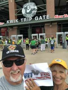 Ken attended Green Bay Packers vs. New York Jets - NFL Preseason on Aug 21st 2021 via VetTix 
