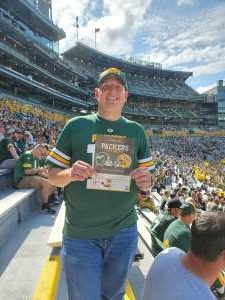Chris attended Green Bay Packers vs. New York Jets - NFL Preseason on Aug 21st 2021 via VetTix 