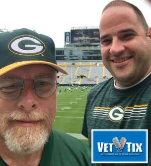 Steve attended Green Bay Packers vs. New York Jets - NFL Preseason on Aug 21st 2021 via VetTix 