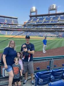 Rachel Hall attended Philadelphia Phillies vs. Washington Nationals - MLB on Jul 26th 2021 via VetTix 