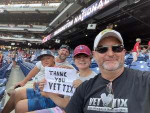 Mike Morris attended Philadelphia Phillies vs. Washington Nationals - MLB on Jul 26th 2021 via VetTix 