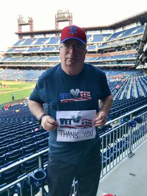 Robert attended Philadelphia Phillies vs. Washington Nationals - MLB on Jul 27th 2021 via VetTix 