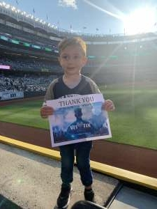 Velázquez  attended New York Yankees vs. New York Mets - MLB on Jul 4th 2021 via VetTix 