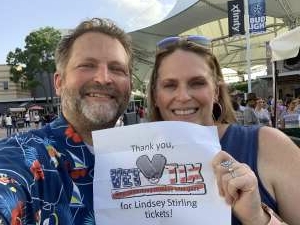 TCSB attended Lindsey Stirling - Artemis Tour North America 2021 on Jul 24th 2021 via VetTix 