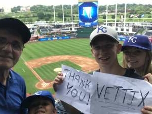 A grateful Air Force veteran attended Kansas City Royals vs. Cincinnati Reds - MLB on Jul 7th 2021 via VetTix 
