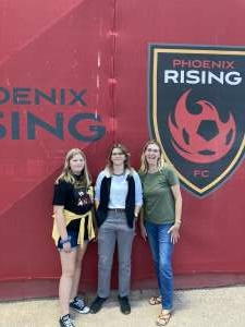 Wallace family  attended Phoenix Rising FC vs. Vs. LA Galaxy II - USL on Jul 17th 2021 via VetTix 
