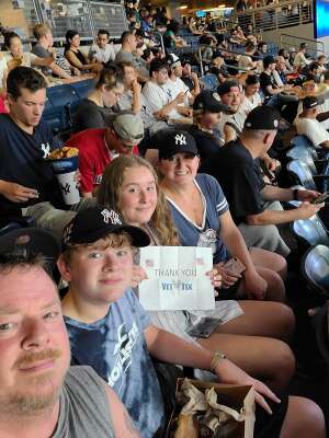 Andrew Hartung  attended New York Yankees vs. Boston Red Sox on Jul 17th 2021 via VetTix 