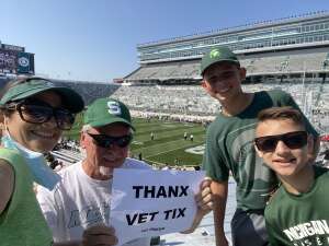 Denny Hill attended Michigan State Spartans vs. Youngstown State Penguins - NCAA Football on Sep 11th 2021 via VetTix 