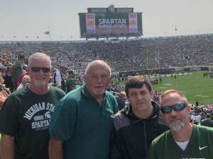 Steve Brogan attended Michigan State Spartans vs. Youngstown State Penguins - NCAA Football on Sep 11th 2021 via VetTix 