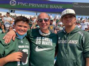B Pazitka attended Michigan State Spartans vs. Youngstown State Penguins - NCAA Football on Sep 11th 2021 via VetTix 