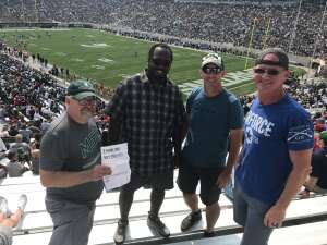 Dale Weaver attended Michigan State Spartans vs. Youngstown State Penguins - NCAA Football on Sep 11th 2021 via VetTix 