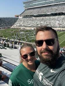 David attended Michigan State Spartans vs. Youngstown State Penguins - NCAA Football on Sep 11th 2021 via VetTix 