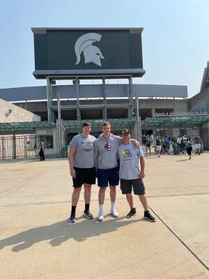 Jay attended Michigan State Spartans vs. Youngstown State Penguins - NCAA Football on Sep 11th 2021 via VetTix 