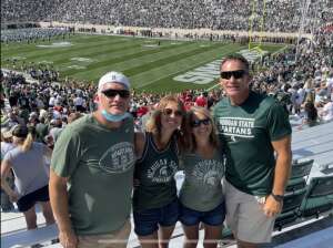 Calvin Gross attended Michigan State Spartans vs. Youngstown State Penguins - NCAA Football on Sep 11th 2021 via VetTix 