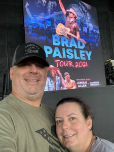 Brian attended Brad Paisley Tour 2021 on Aug 14th 2021 via VetTix 