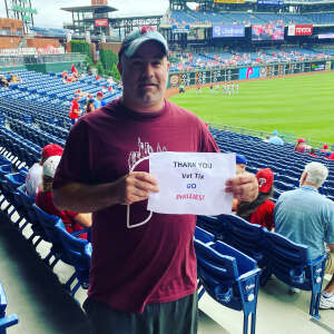 Mike Lockhart  attended Philadelphia Phillies vs. Washington Nationals - MLB on Jul 29th 2021 via VetTix 