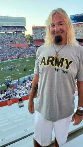 Phil Cloyne US Army Retired attended University of Florida Gators vs. Florida Atlantic University Owls - NCAA Football on Sep 4th 2021 via VetTix 