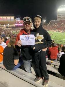 Rodney M. attended Texas Tech Red Raiders vs. Oklahoma State Cowboys - NCAA Football on Nov 20th 2021 via VetTix 