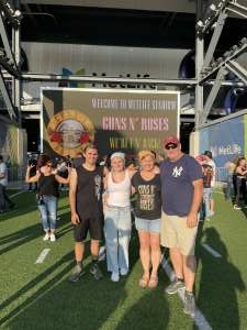 Brian Oâ€™Connor and family attended Guns N' Roses 2021 Tour on Aug 5th 2021 via VetTix 