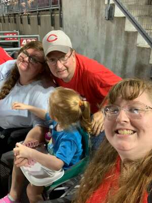 Campbell family  attended Cincinnati Reds vs Pittsburgh Pirates - MLB on Aug 7th 2021 via VetTix 