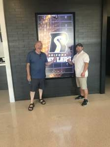 Ken attended Arizona Rattlers vs. Tucson Sugar Skulls on Aug 8th 2021 via VetTix 