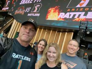 JaminJoberry attended Arizona Rattlers vs. Tucson Sugar Skulls on Aug 8th 2021 via VetTix 