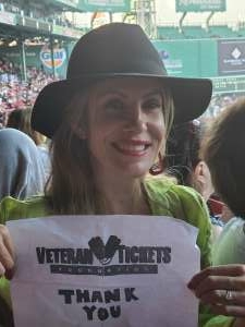Therrien attended New Kids on the Block at Fenway Park 2021 on Aug 6th 2021 via VetTix 