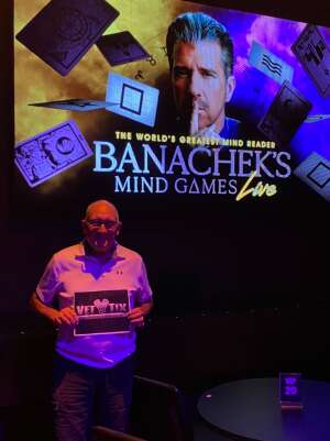 Chris Oelerich attended Banachek's Mind Games on Aug 7th 2021 via VetTix 
