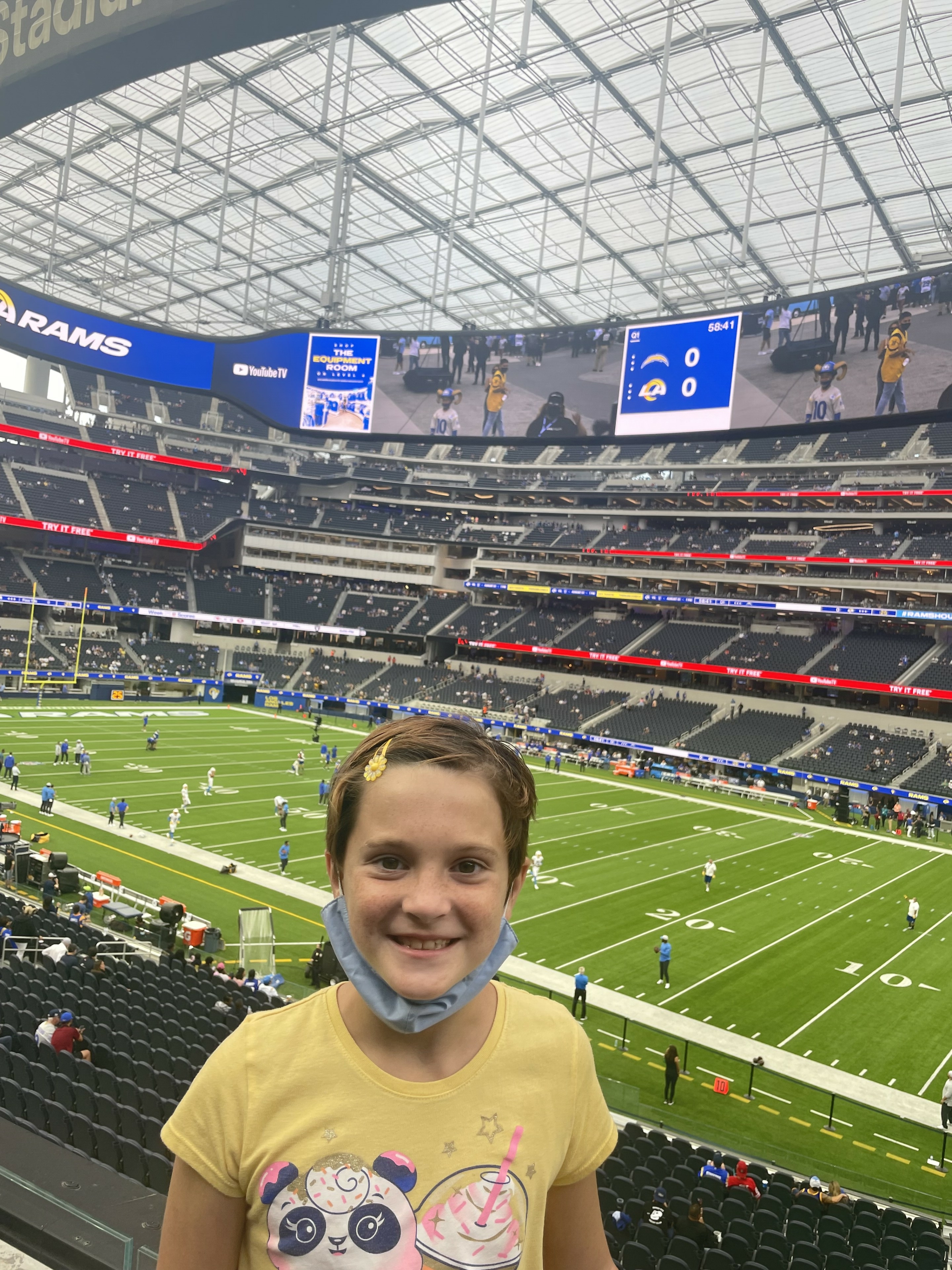 Los Angeles Rams vs. Los Angeles Chargers. Donated by: #VetTix