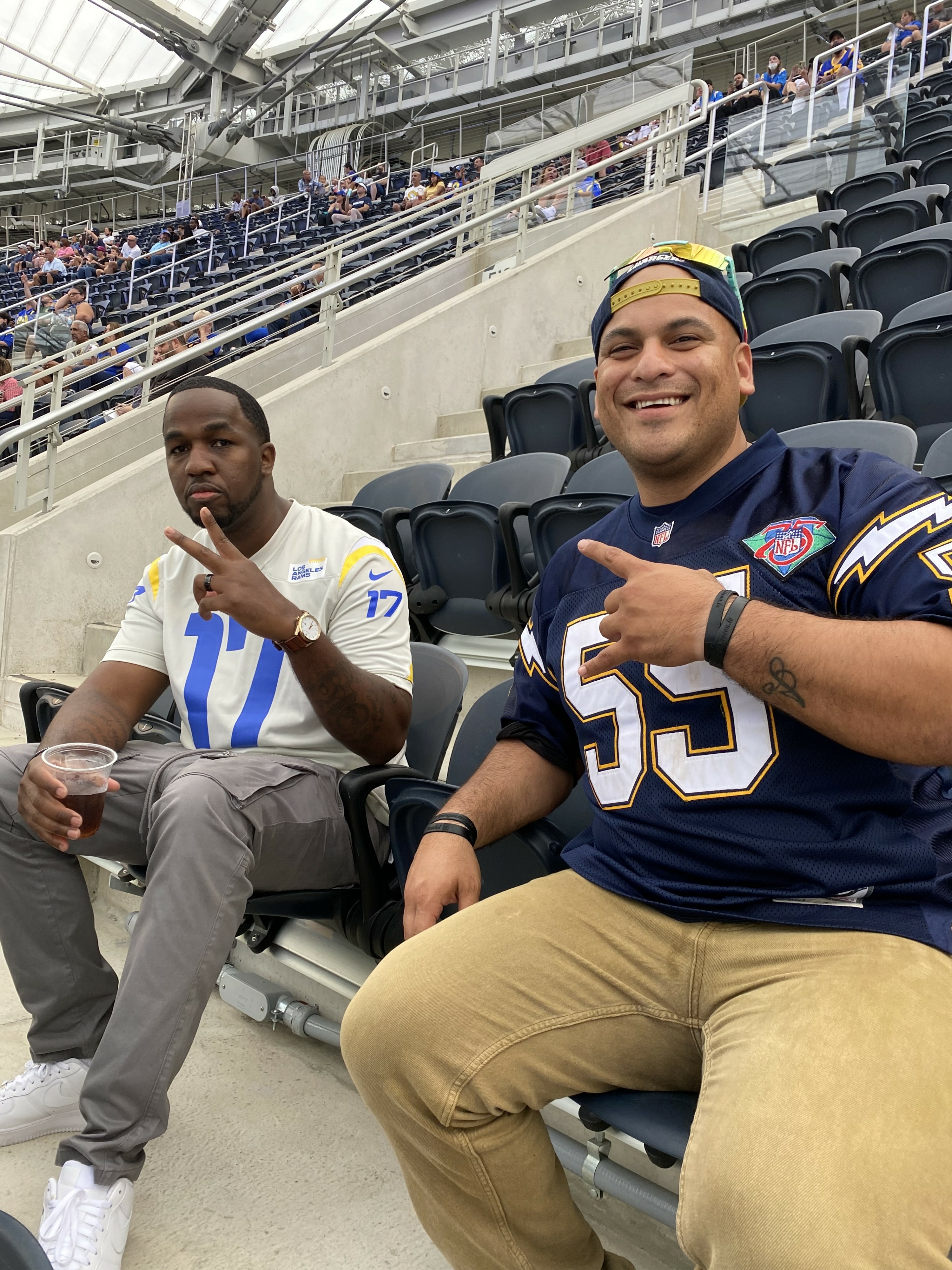 Los Angeles Rams vs. Los Angeles Chargers. Donated by: #VetTix