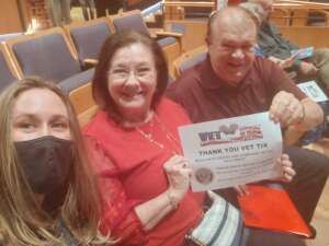 Dave and Cherrie attended A Salute to our Veterans on Nov 6th 2021 via VetTix 