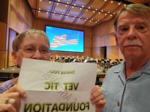 Larry attended A Salute to our Veterans on Nov 6th 2021 via VetTix 