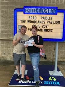 Alex Patton  attended Brad Paisley Tour 2021 on Aug 15th 2021 via VetTix 