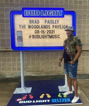 Tyrone B. Johnson  attended Brad Paisley Tour 2021 on Aug 15th 2021 via VetTix 