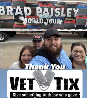 Benny Jaramillo attended Brad Paisley Tour 2021 on Aug 15th 2021 via VetTix 