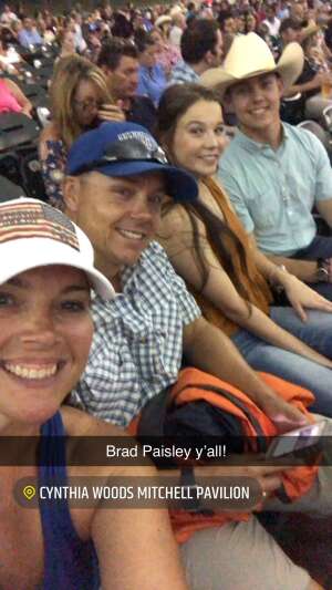 Christy G attended Brad Paisley Tour 2021 on Aug 15th 2021 via VetTix 