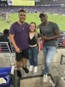 Chrystian Martinez attended Baltimore Ravens vs. New Orleans Saints - NFL on Aug 14th 2021 via VetTix 