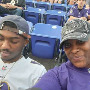 LATASHA attended Baltimore Ravens vs. New Orleans Saints - NFL on Aug 14th 2021 via VetTix 