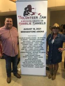 Frank Scott attended Volunteer Jam: a Musical Salute to Charlie Daniels Special Guest Alabama, Chris Young, Gretchen Wilson, Travis Tritt and Many More. on Aug 18th 2021 via VetTix 