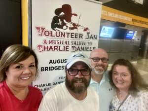 Joedel  attended Volunteer Jam: a Musical Salute to Charlie Daniels Special Guest Alabama, Chris Young, Gretchen Wilson, Travis Tritt and Many More. on Aug 18th 2021 via VetTix 