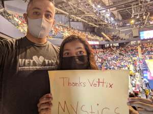 Chris C. attended Washington Mystics vs. Seattle Storm - WNBA on Aug 22nd 2021 via VetTix 