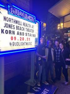 Shaun Thompson attended Korn & Staind on Sep 28th 2021 via VetTix 