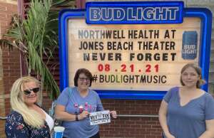 Tony T. attended Tunnel to Towers Foundation's Never Forget Concert on Aug 21st 2021 via VetTix 