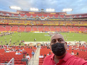 Greg attended Washington Football Team vs. Cincinnati Bengals - NFL on Aug 20th 2021 via VetTix 